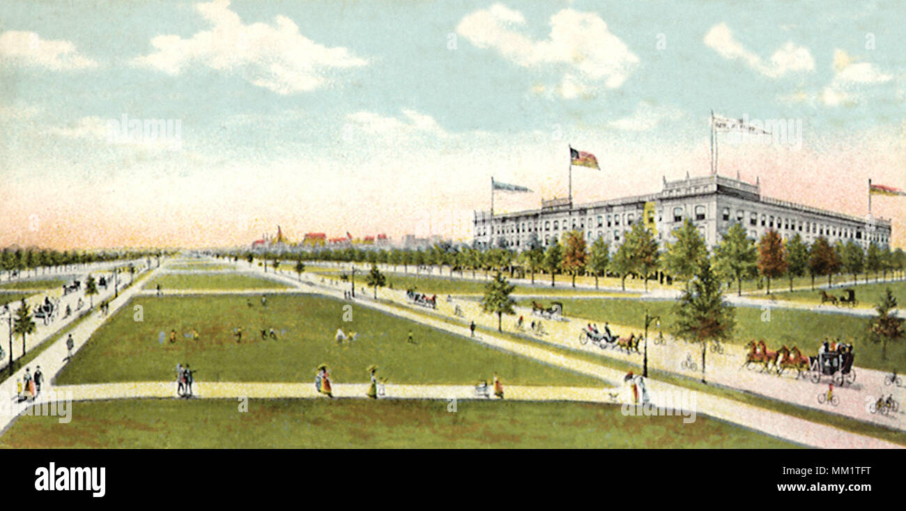 Midway Plaisance. Chicago. 1908 Stock Photo Alamy