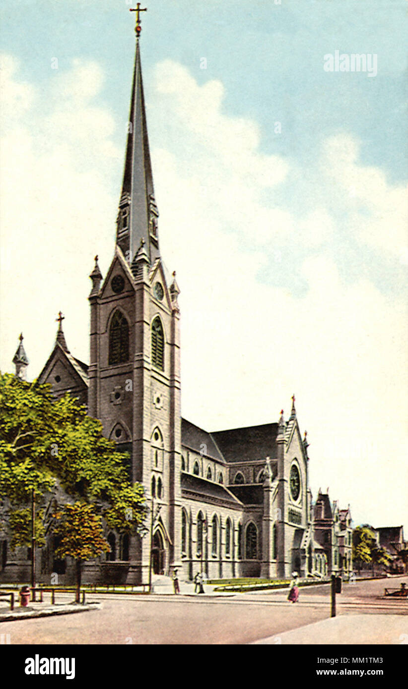 Cathedral of the Holy Name. Chicago. 1911 Stock Photo