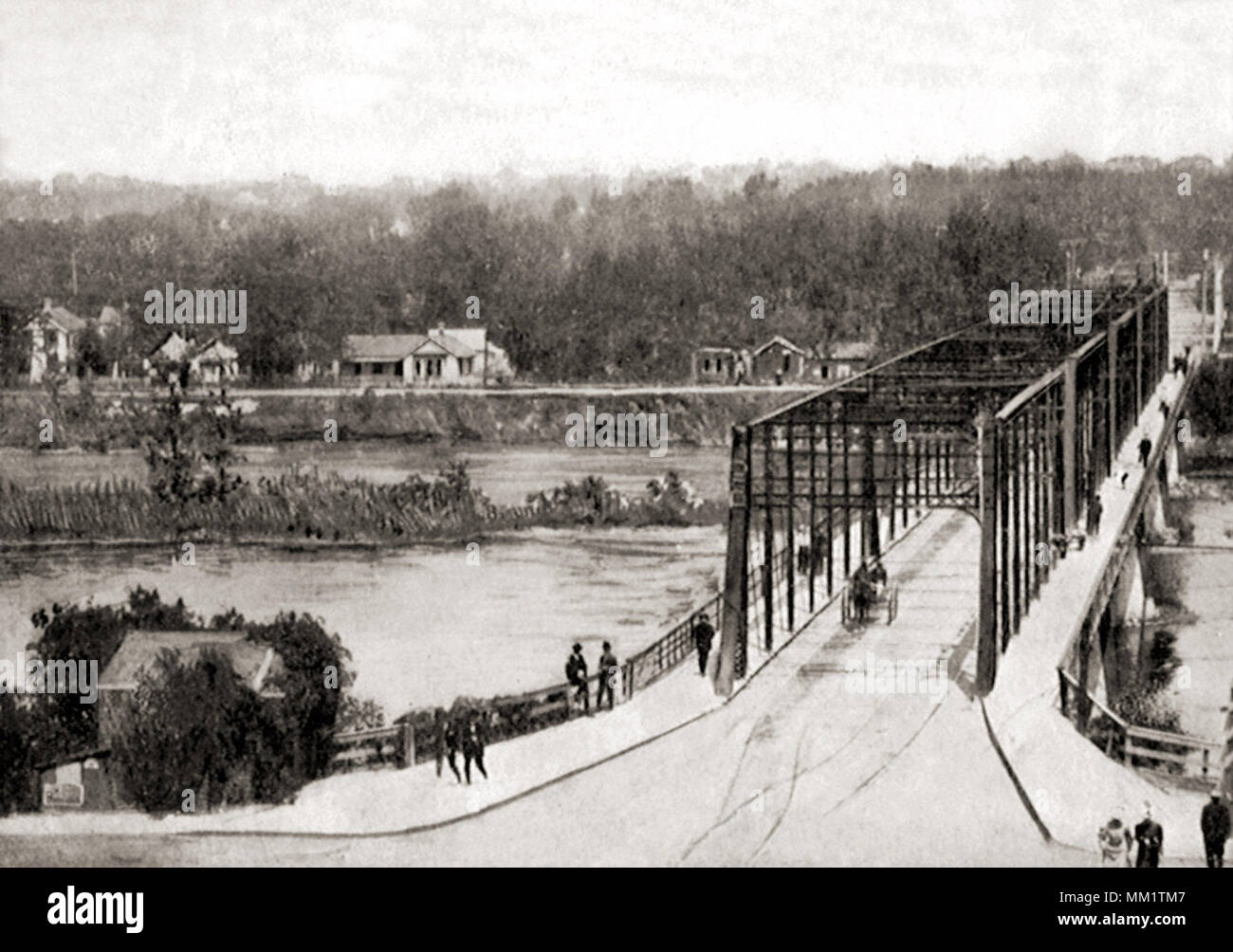 Galena Avenue Bridge. Dixon. 1908 Stock Photo