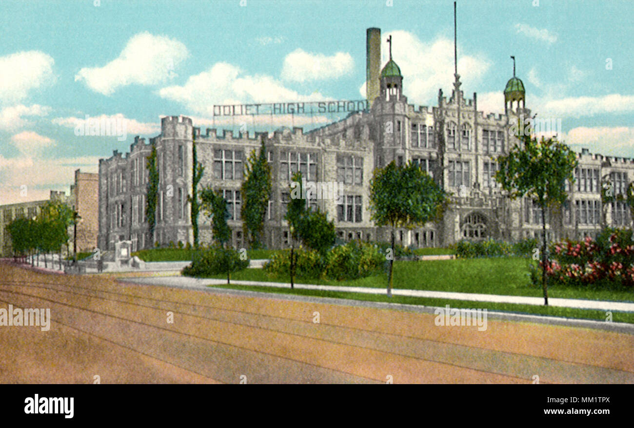 High School. Joliet. 1951 Stock Photo Alamy