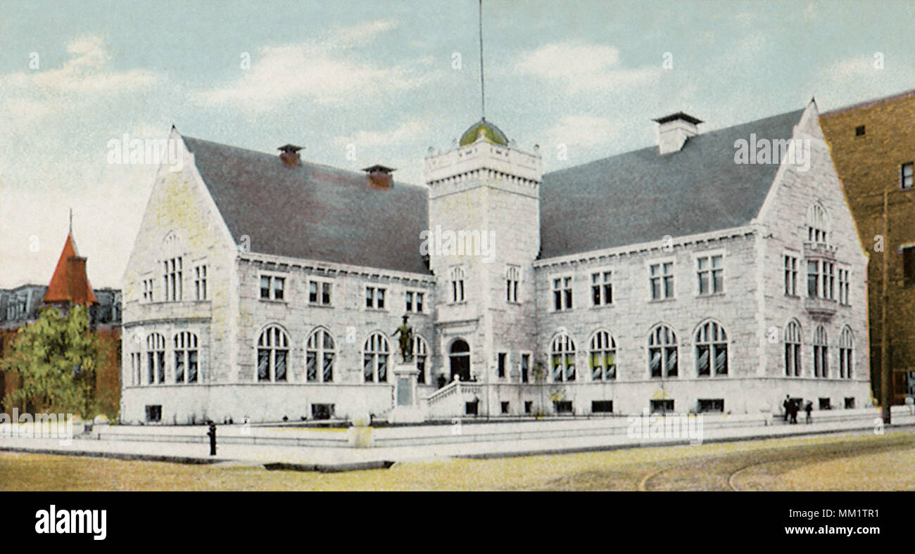 Library. Joliet. 1925 Stock Photo