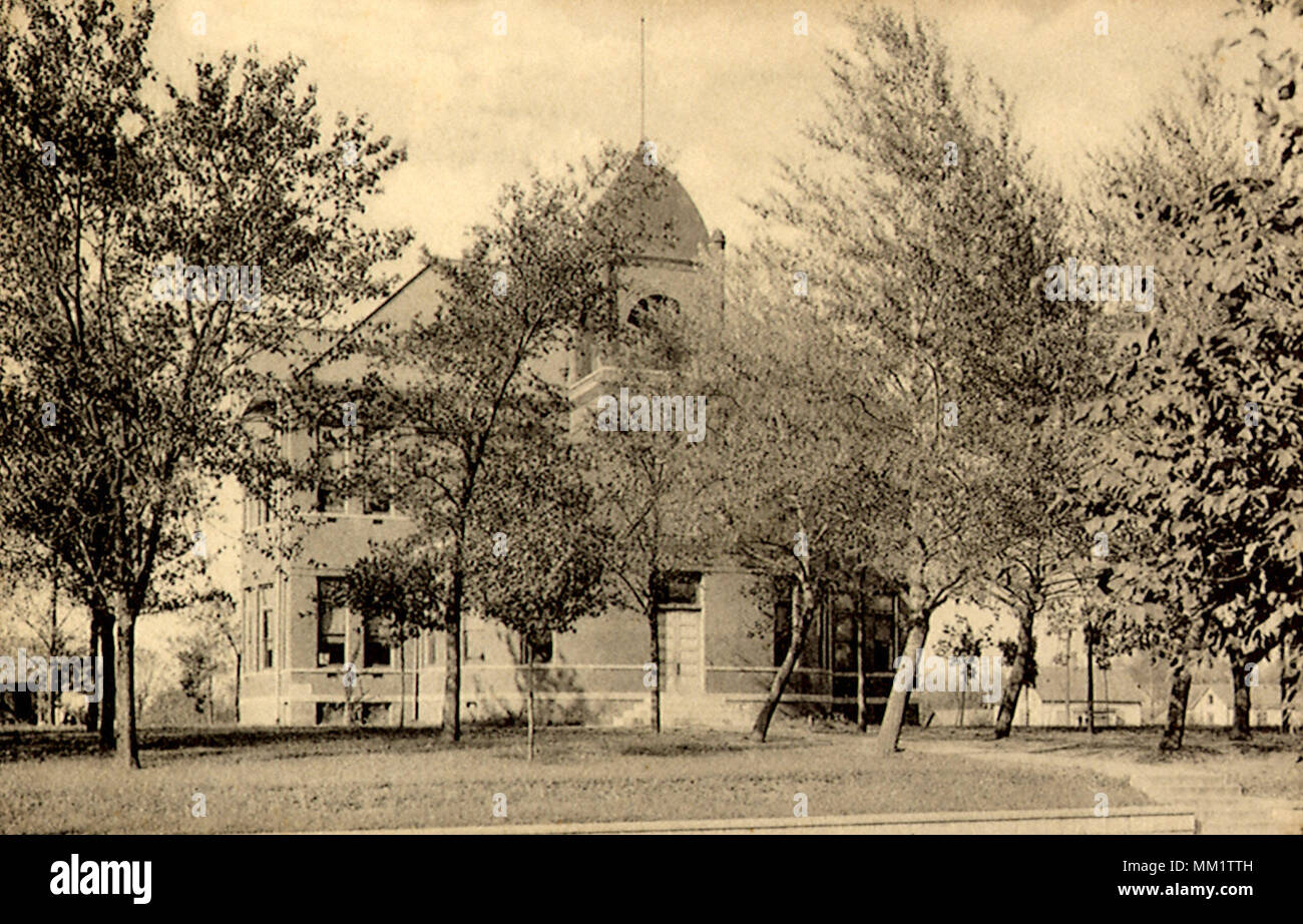 Garfield School. Pekin. 1912 Stock Photo