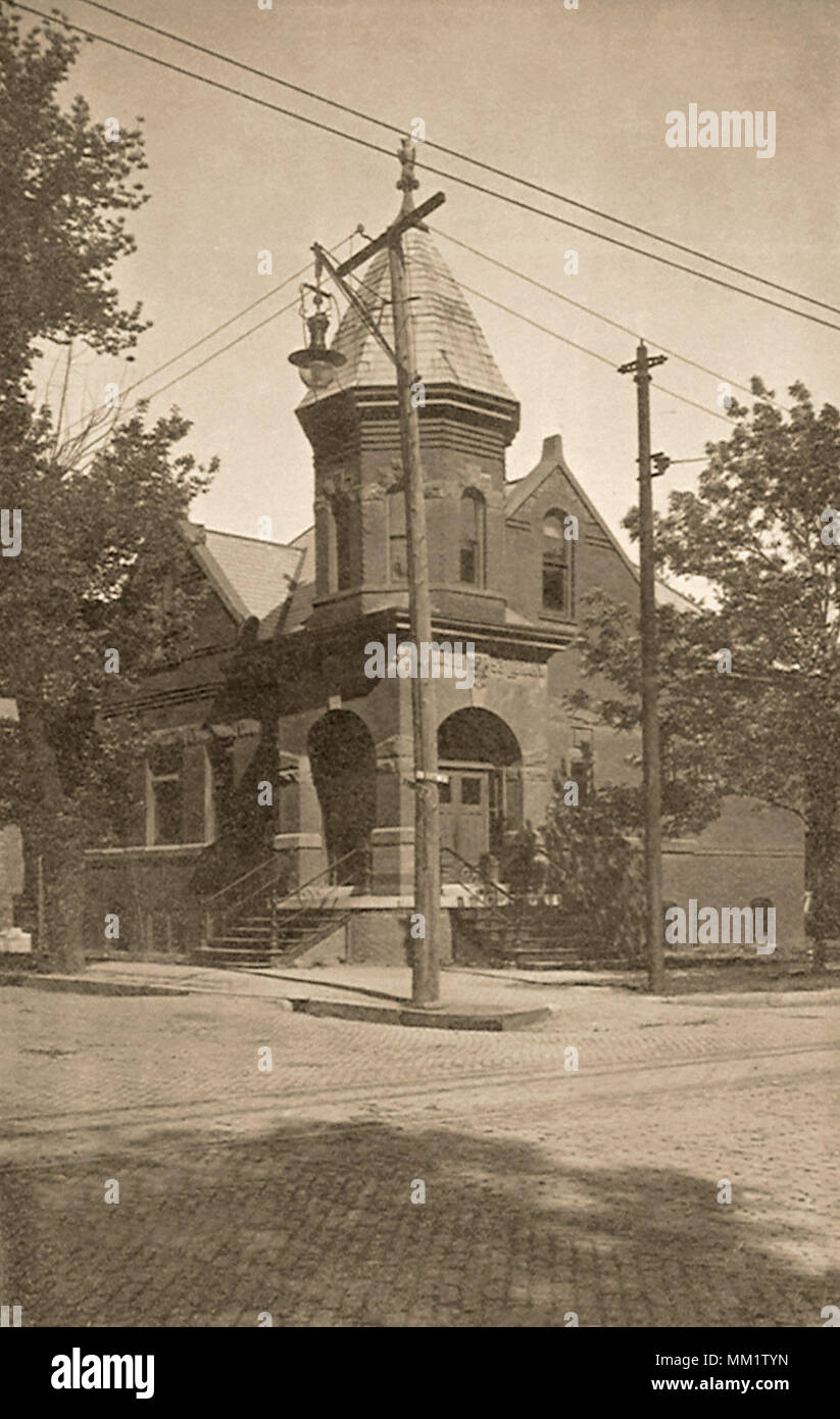 Library. Pontiac. 1911 Stock Photo