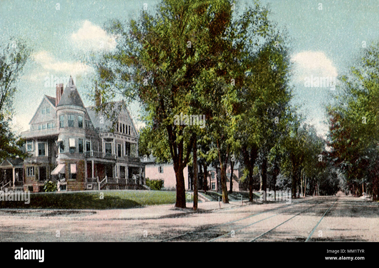 Main Street. Quincy. 1908 Stock Photo Alamy