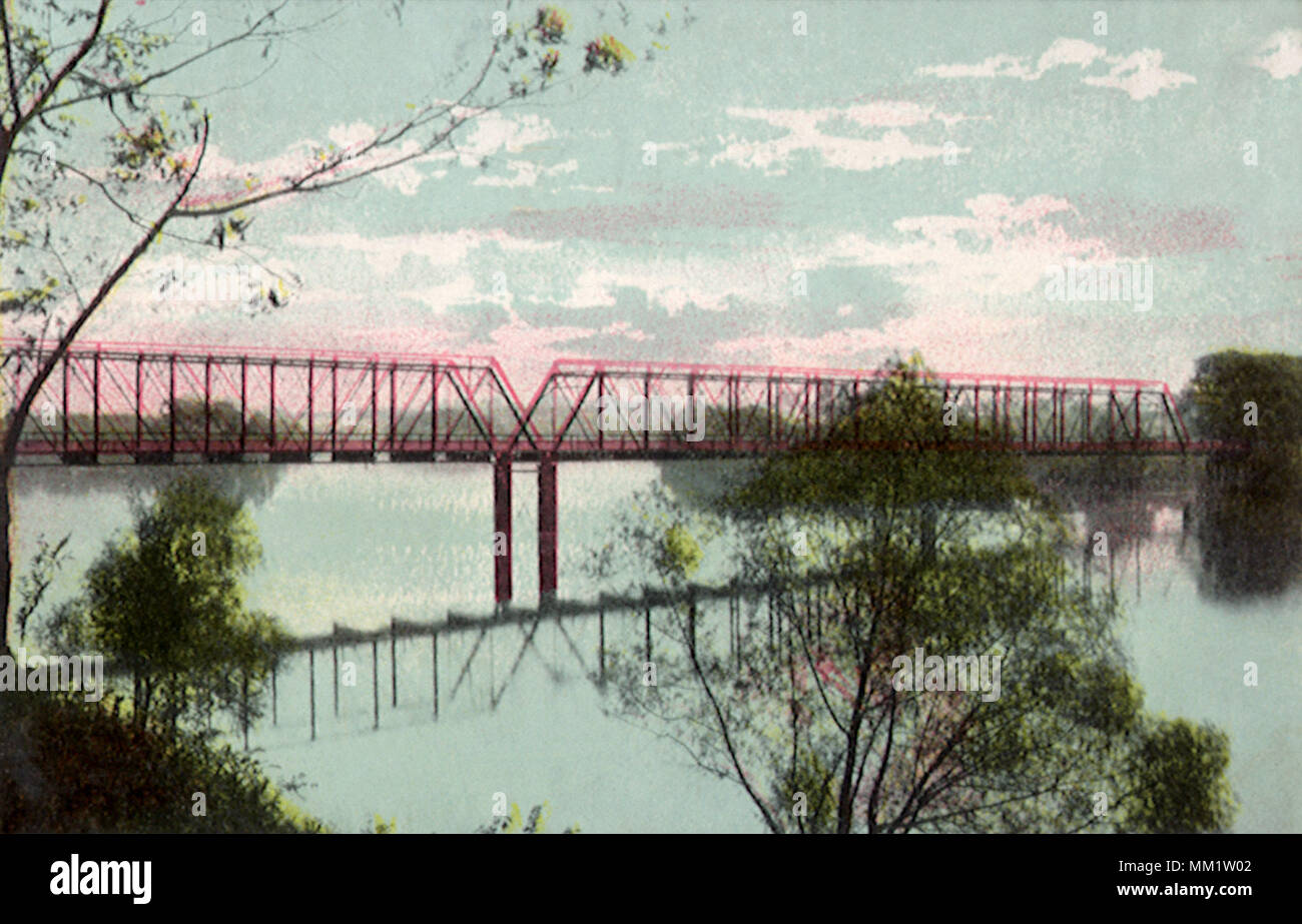 Nelson Bridge. Rockford. 1935 Stock Photo