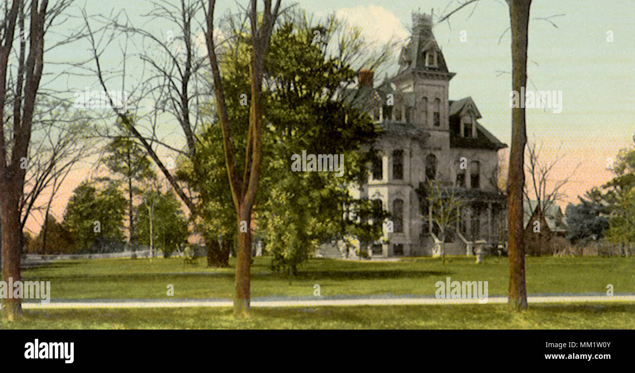 Broughton Sanitarium. Rockford. 1915 Stock Photo