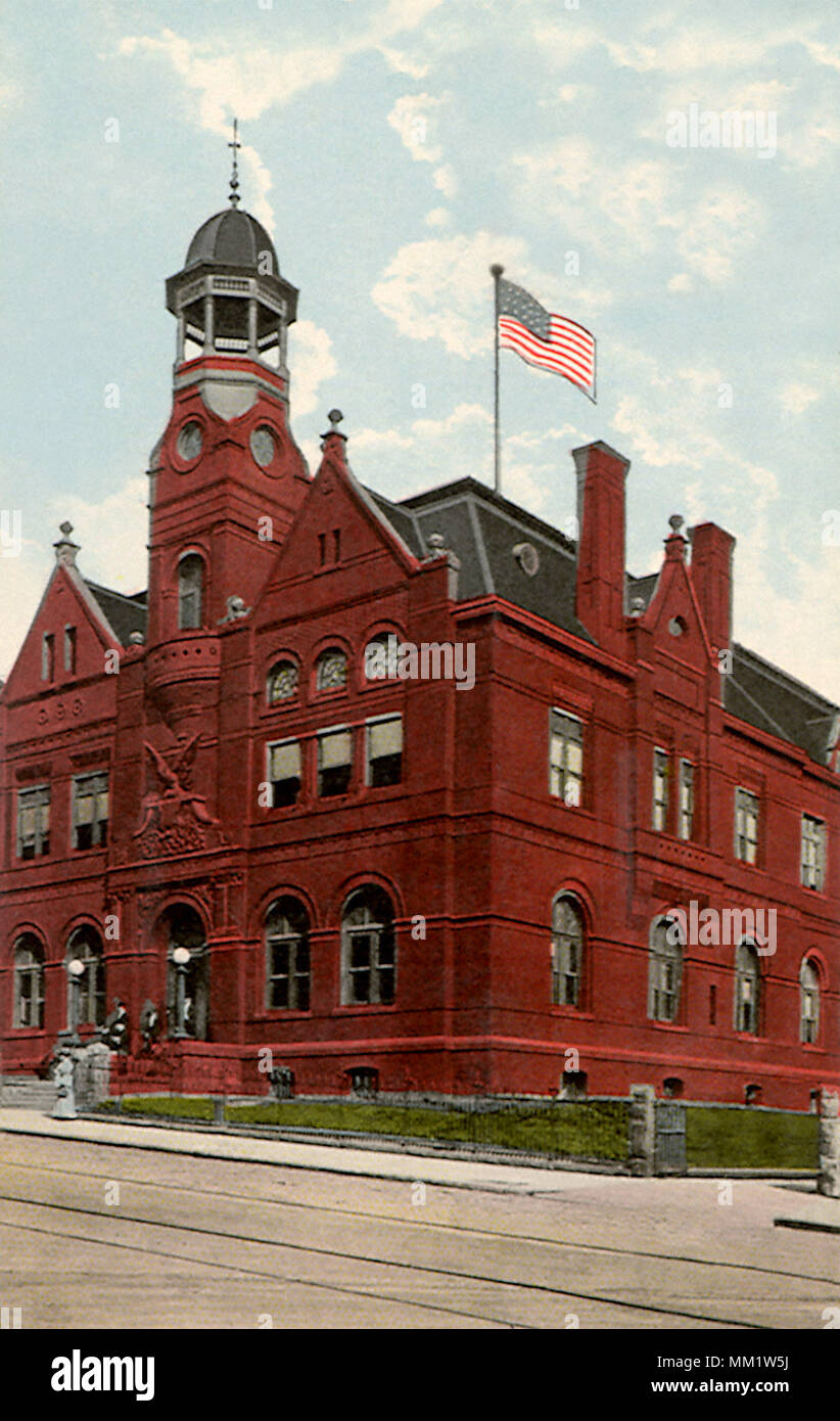 Post Office. Danville. 1913 Stock Photo