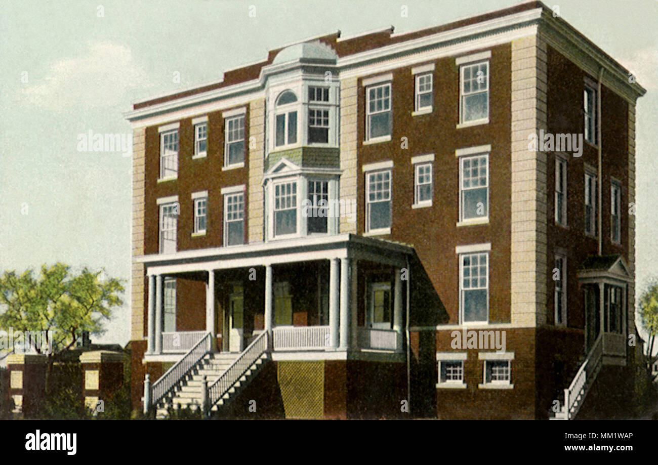 Buxton Hospital. Newport News. 1910 Stock Photo