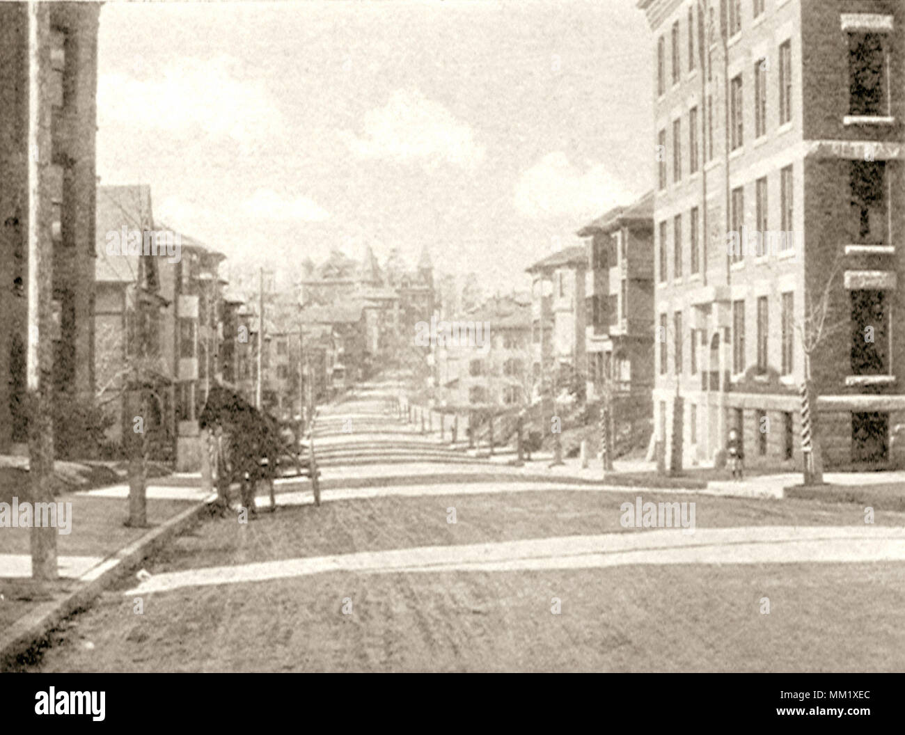 Jacques Avenue. Worcester. 1895 Stock Photo