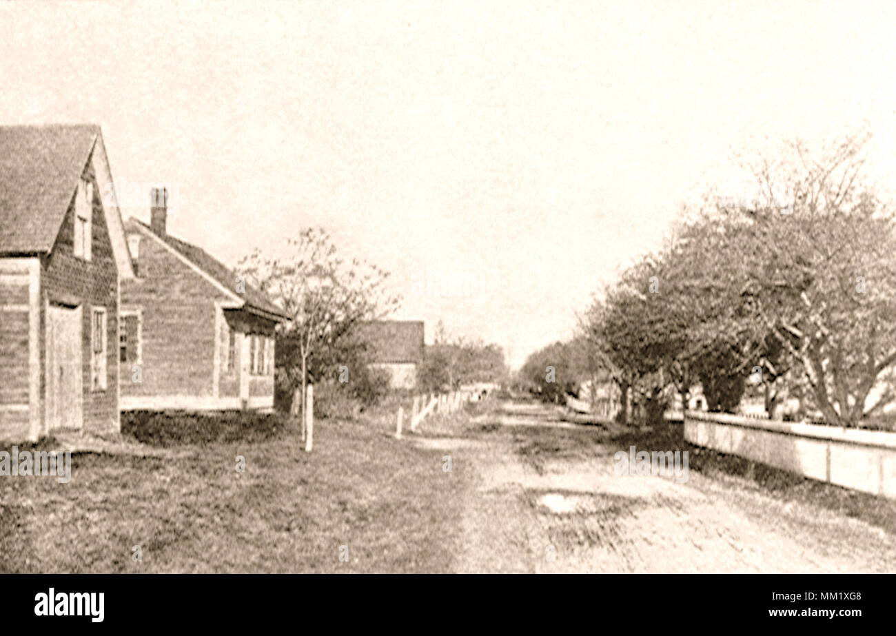 Wesleyan Street. Shrewsbury. 1895 Stock Photo