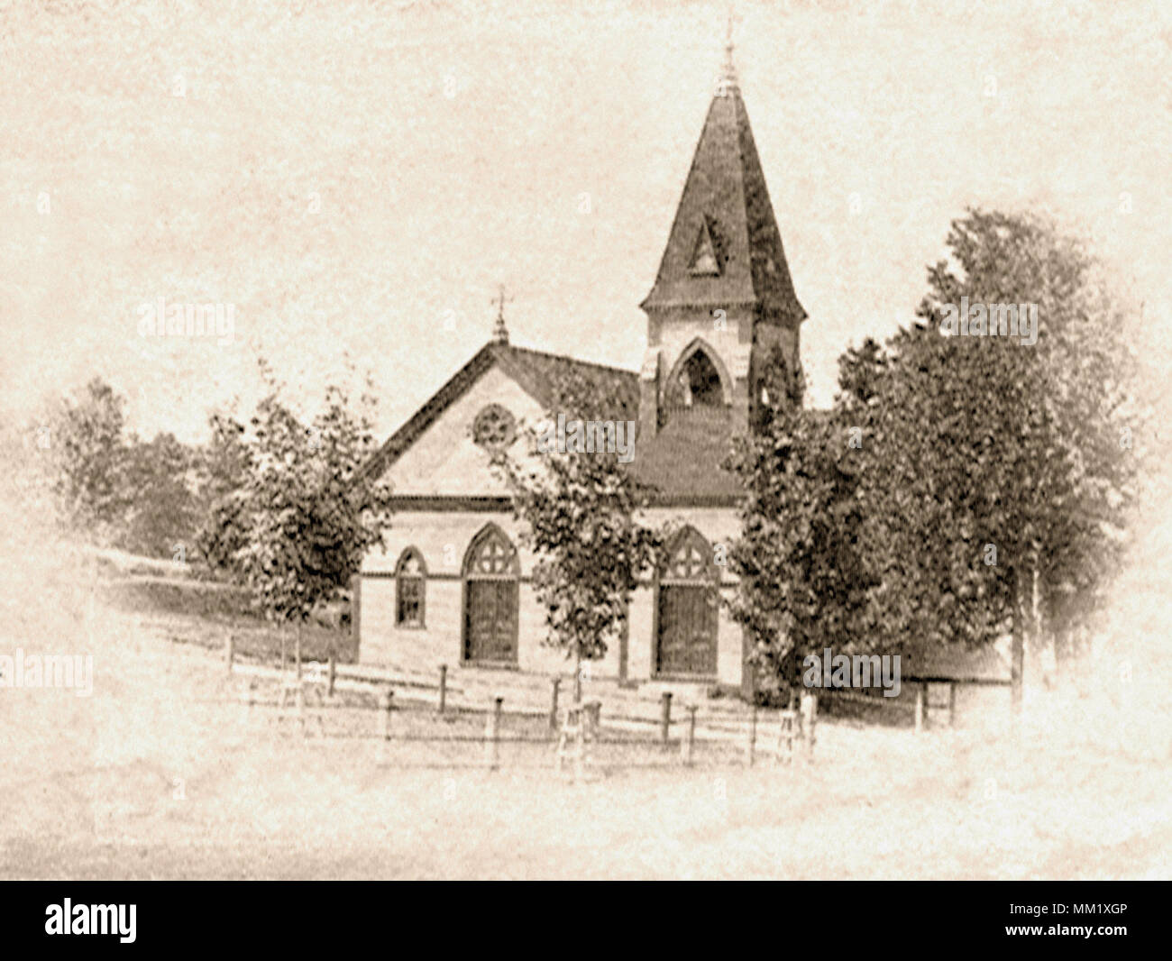 Catholic Church. Grafton. 1895 Stock Photo Alamy
