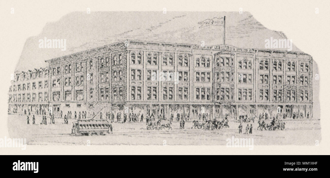 Mr. Lord's Block. Athol. 1895 Stock Photo