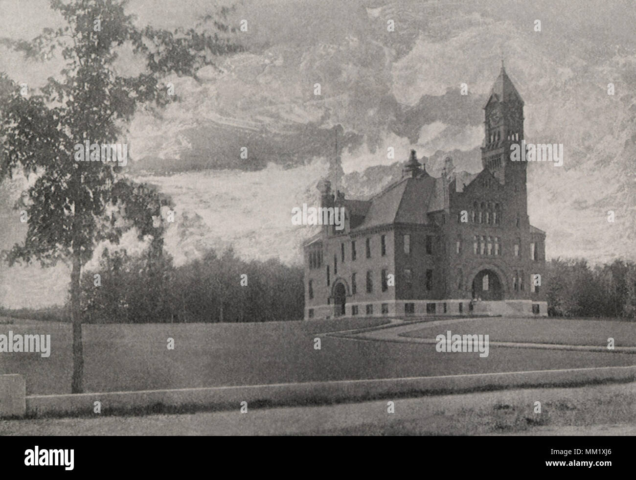 Murdock School Building. Winchendon. 1895 Stock Photo Alamy