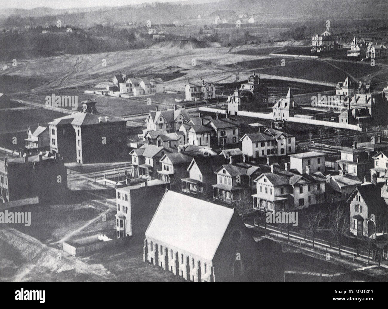 View of Holyoke. 1850 Stock Photo