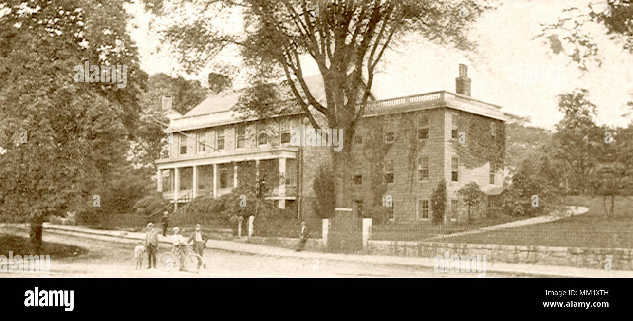 Shaw Perkins Mansion. New London. 1901 Stock Photo