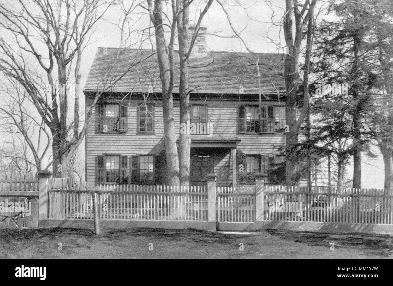 The Gorham Homestead. Stamford. 1892 Stock Photo Alamy