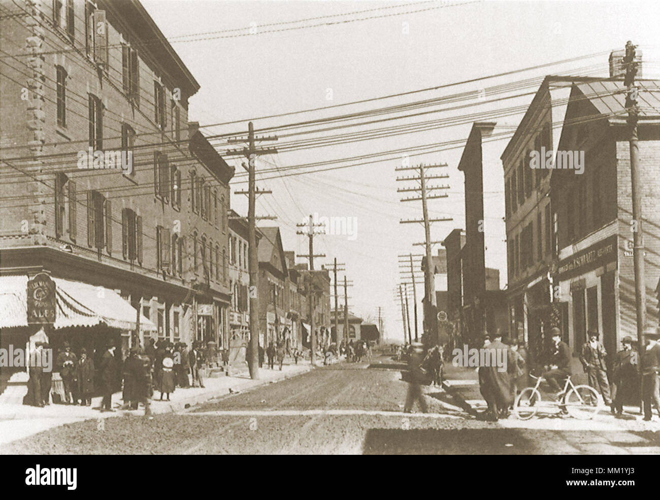 Charles Street. Hartford. 1910 Stock Photo