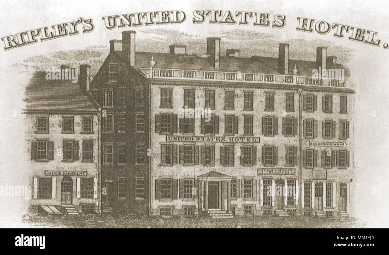 Ripley's United States Hotel. Hartford. 1828 Stock Photo Alamy