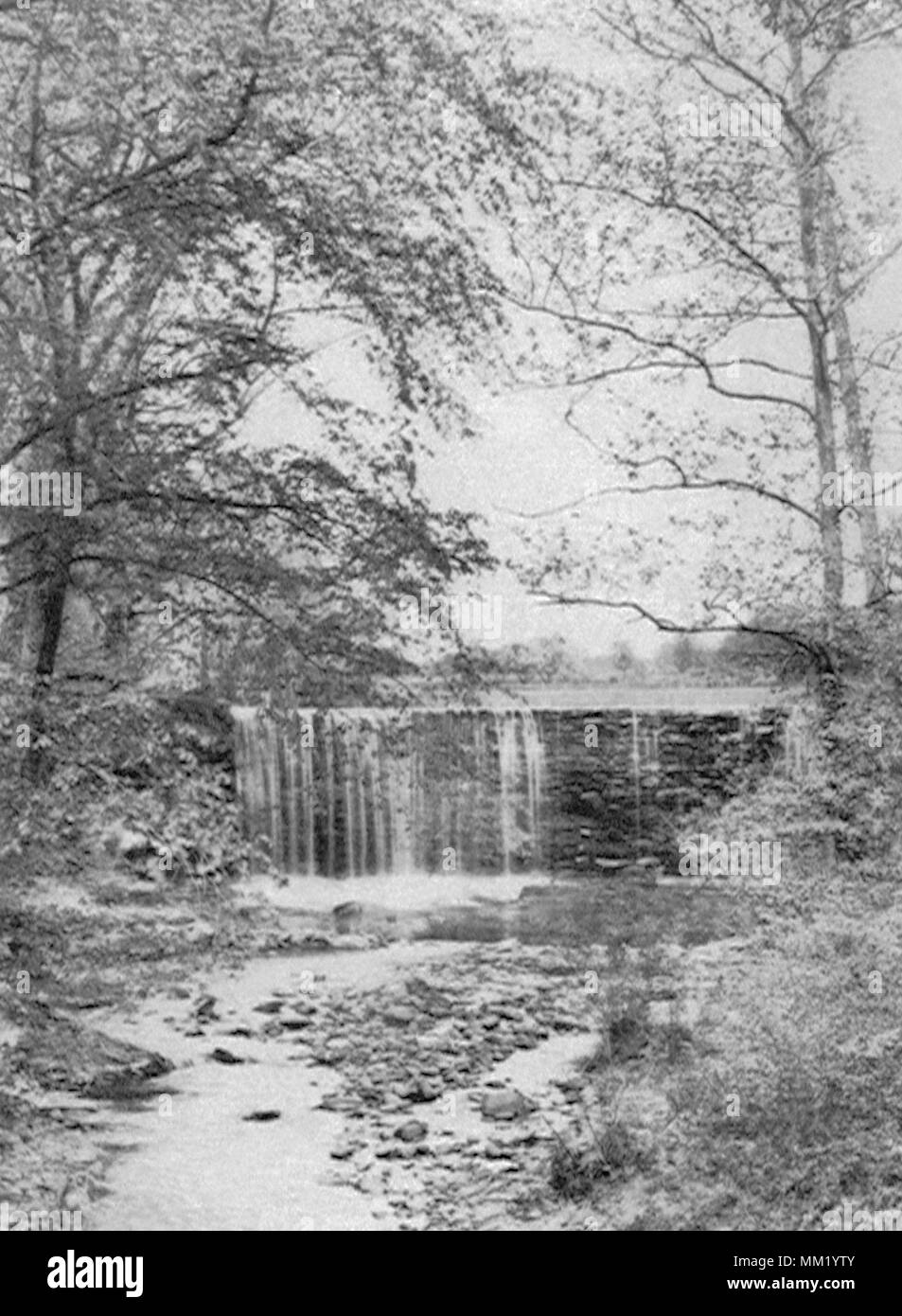 Scene at Rhodes Pond. New Britain. 1950 Stock Photo