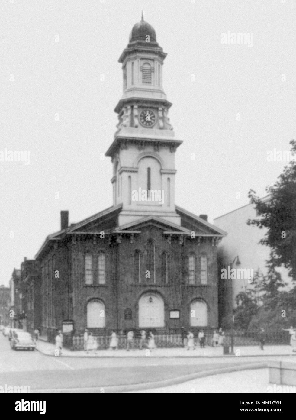 First Church of Christ. New Britain. 1950 Stock Photo