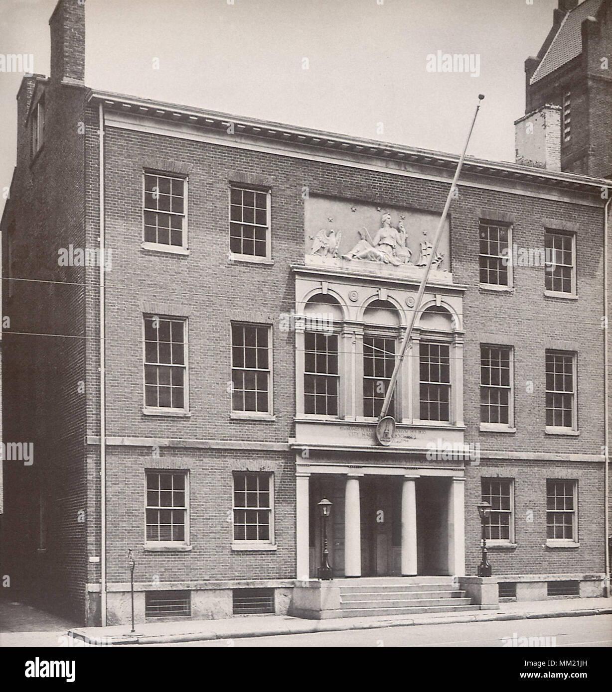 Municipal Museum of Baltimore. 1880 Stock Photo