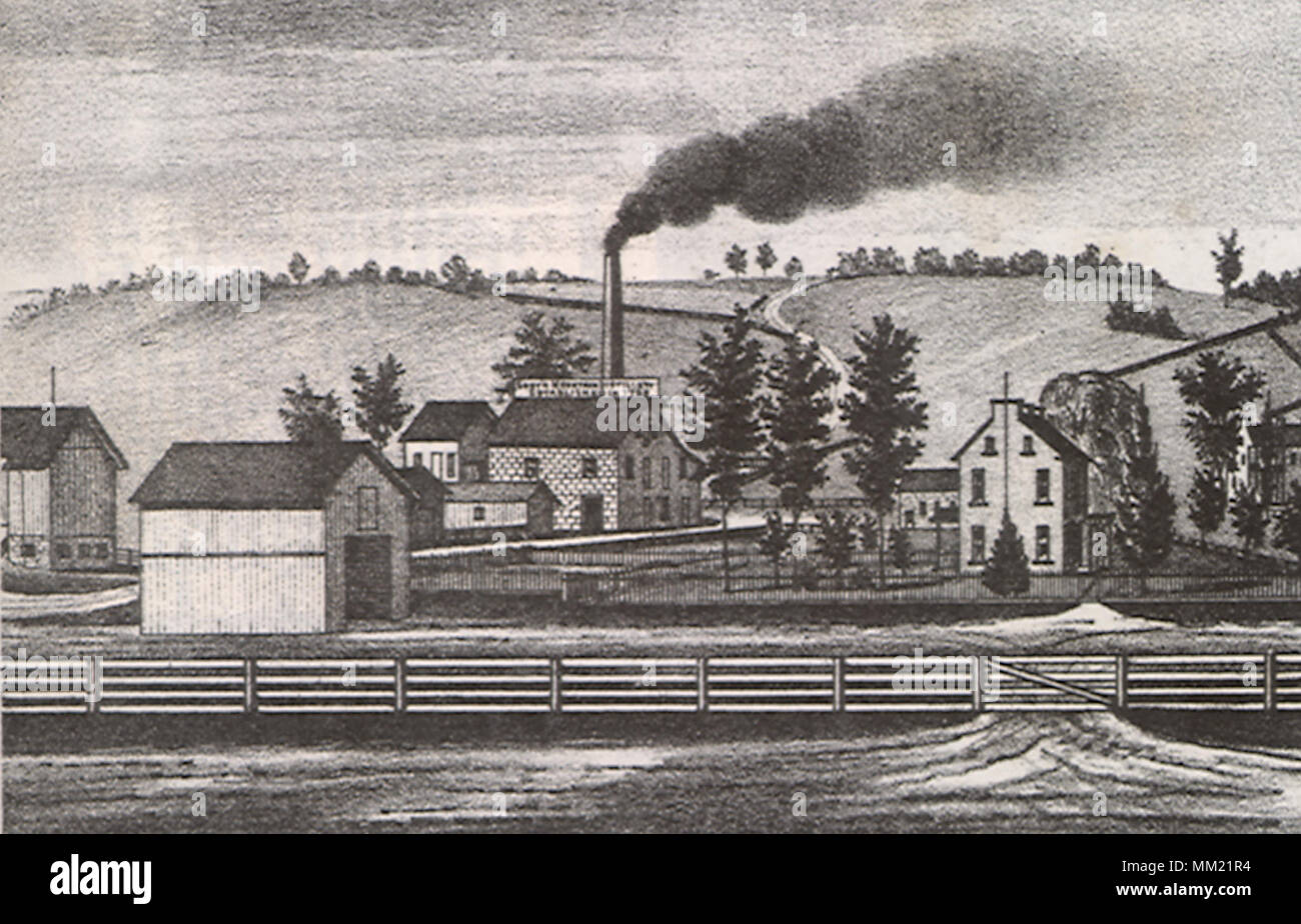 Residence & Distillery of John Welty. Smithsburg. 1877 Stock Photo