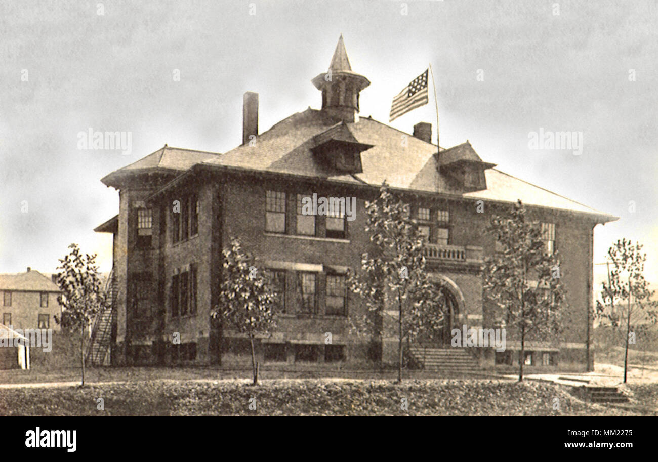 High School. Crooksville. 1910 Stock Photo Alamy