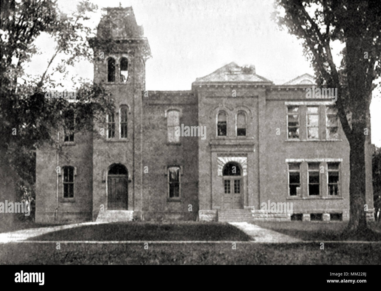 High School. Garrettsville. 1905 Stock Photo Alamy