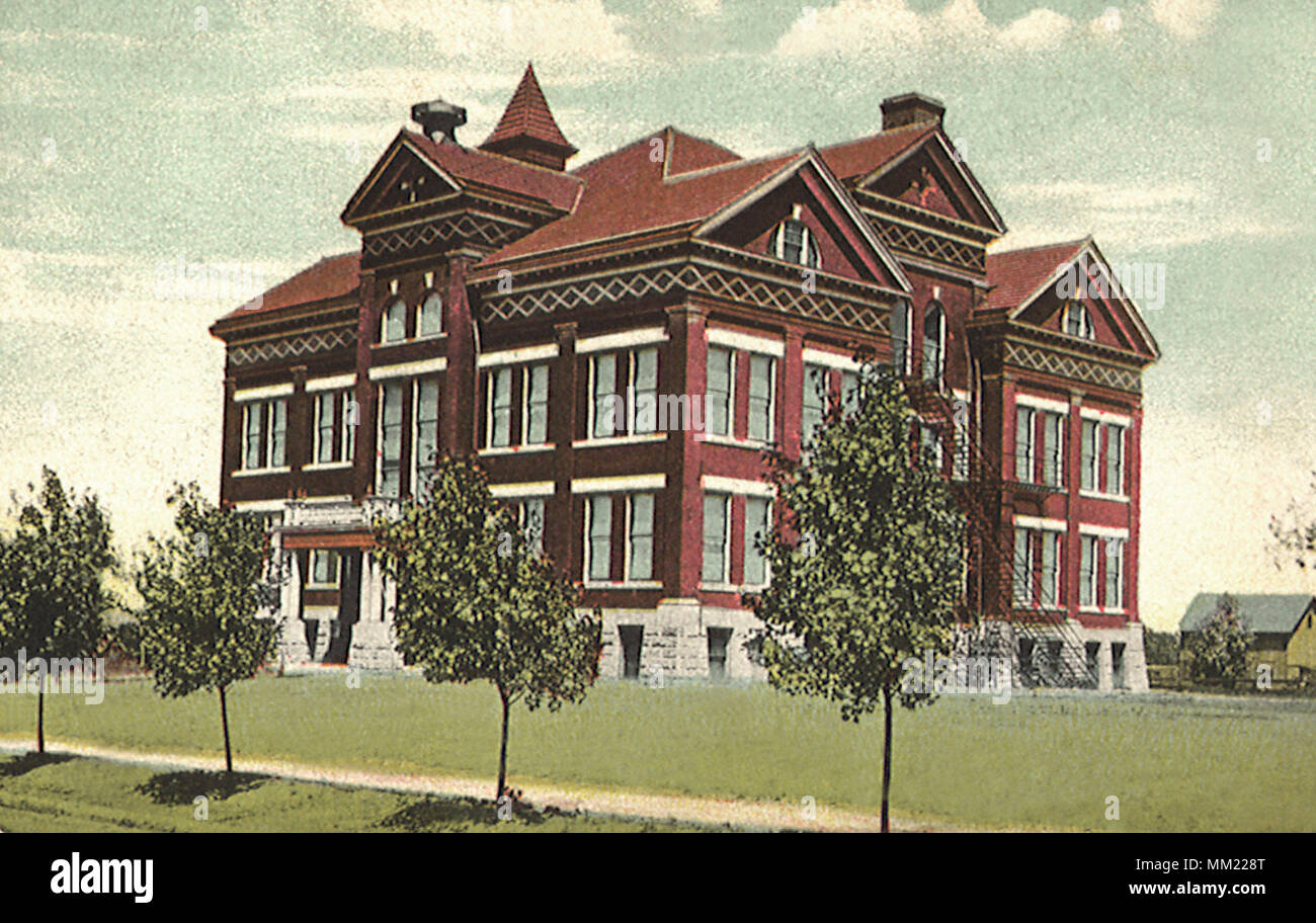 New Public School. Girard.1905 Stock Photo Alamy
