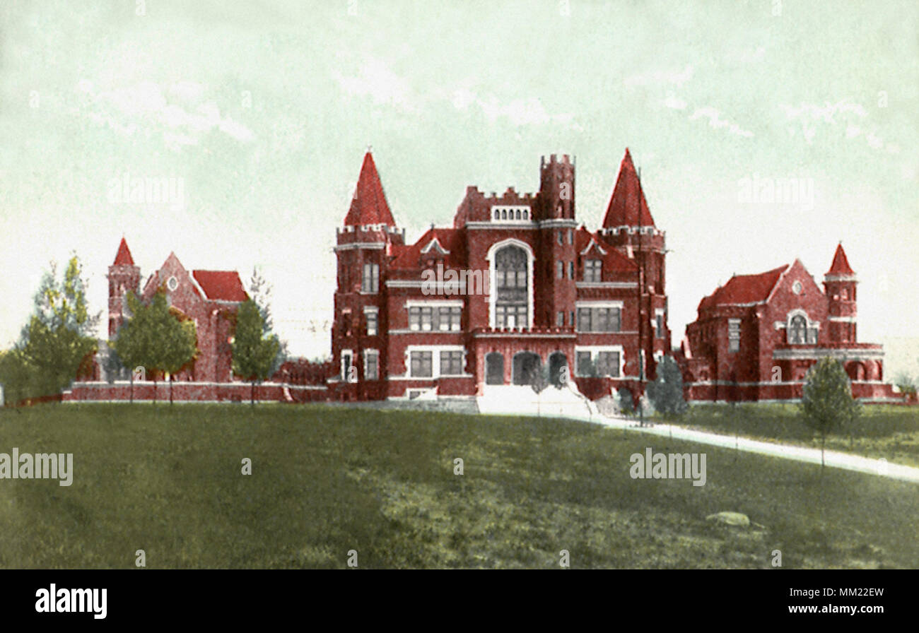 K. of P. Home. Springfield.1905 Stock Photo