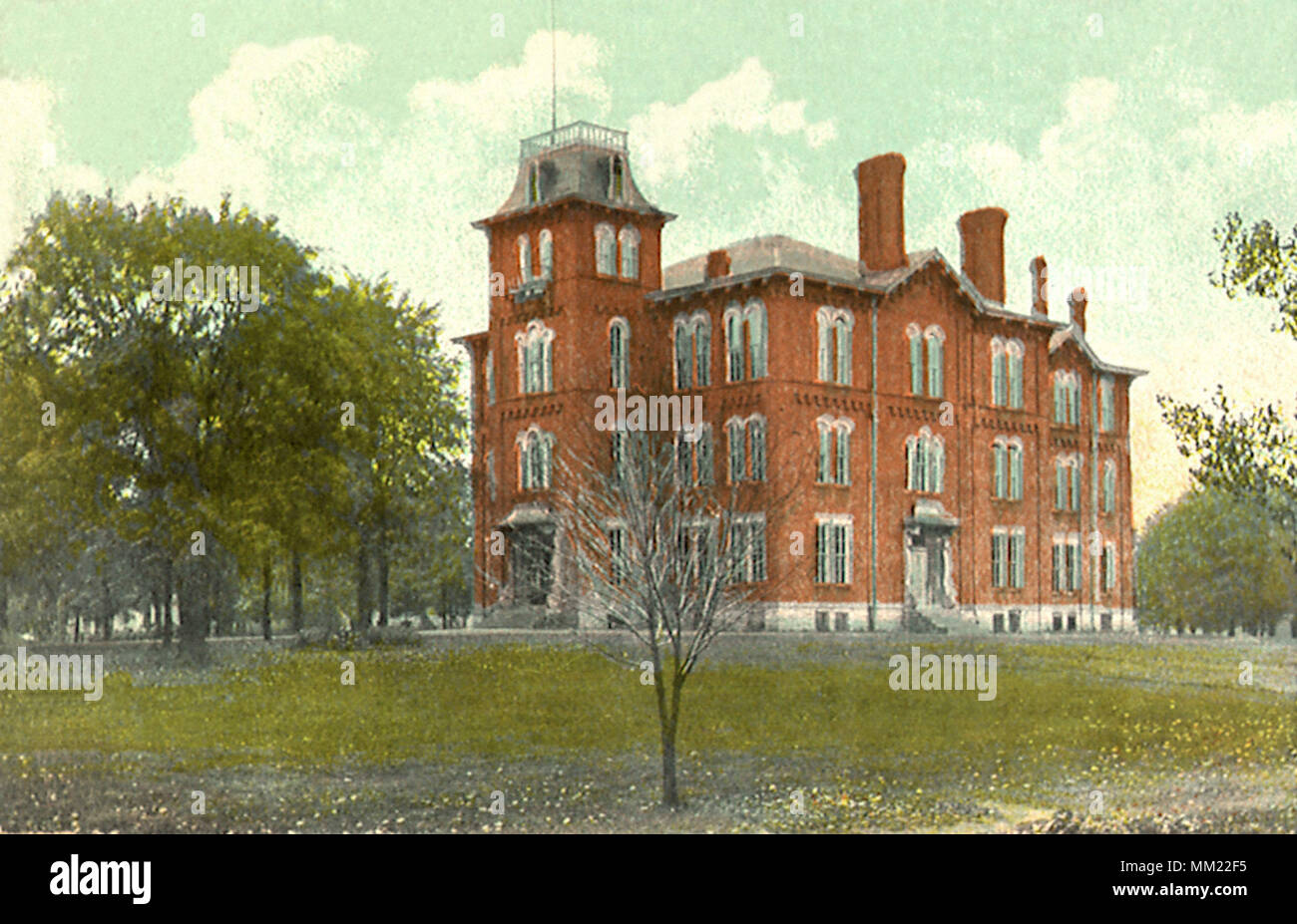 High School. Van Wert. 1910 Stock Photo