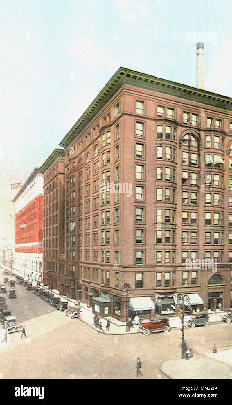 Spitzer and Lasalle & Koch Buildings. Toledo. 1924 Stock Photo