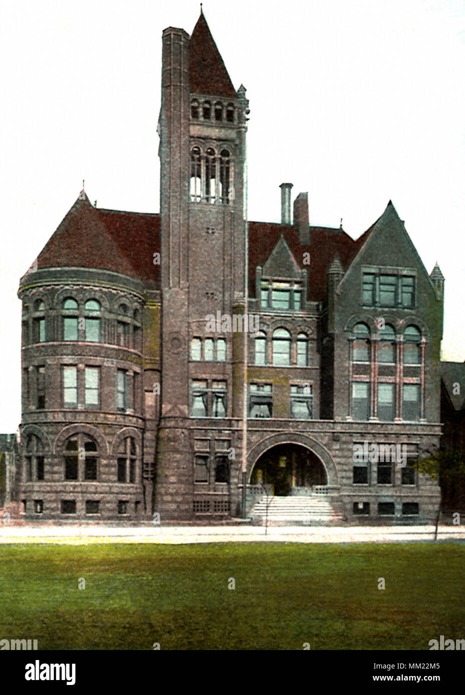 High School. Allegheny.  1930 Stock Photo