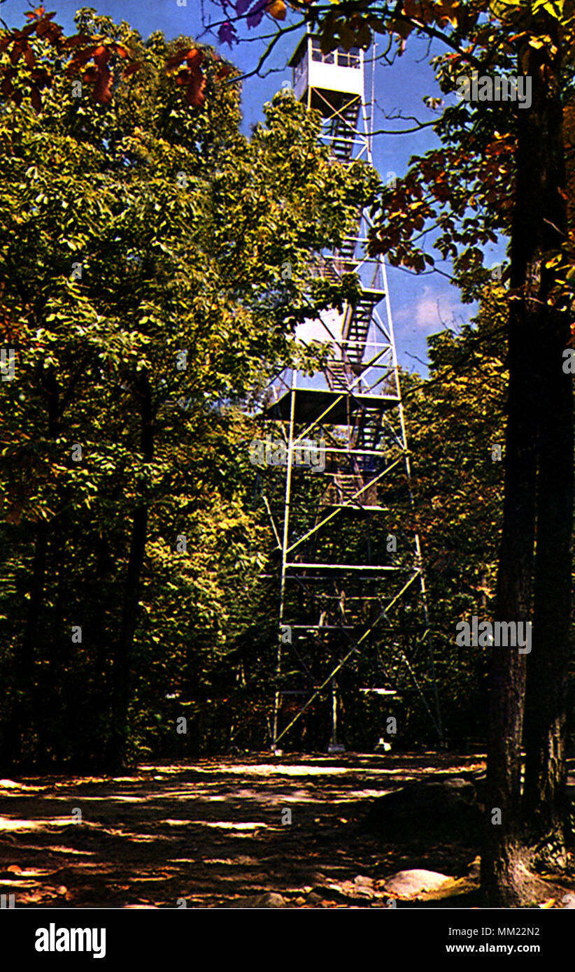 Fire Tower in Cook Forest State Park. Cooksburg. 1970 Stock Photo