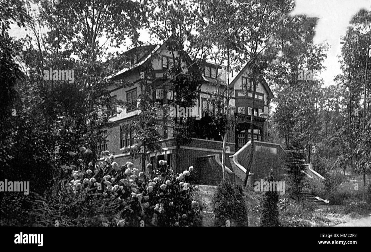 Lehigh University Fraternity House. Bethlehem. 1915 Stock Photo