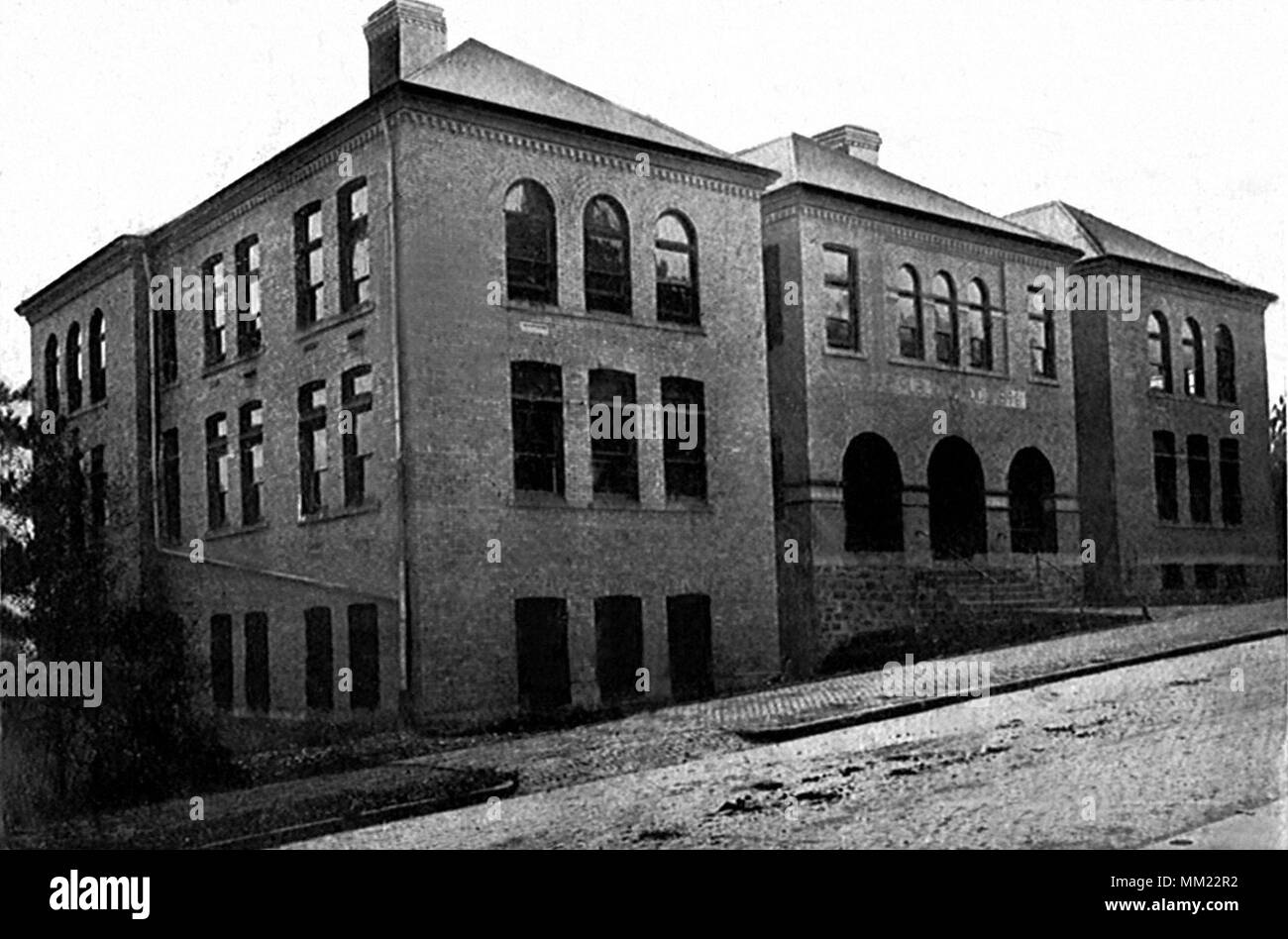 High School. Canonsburg.  1909 Stock Photo