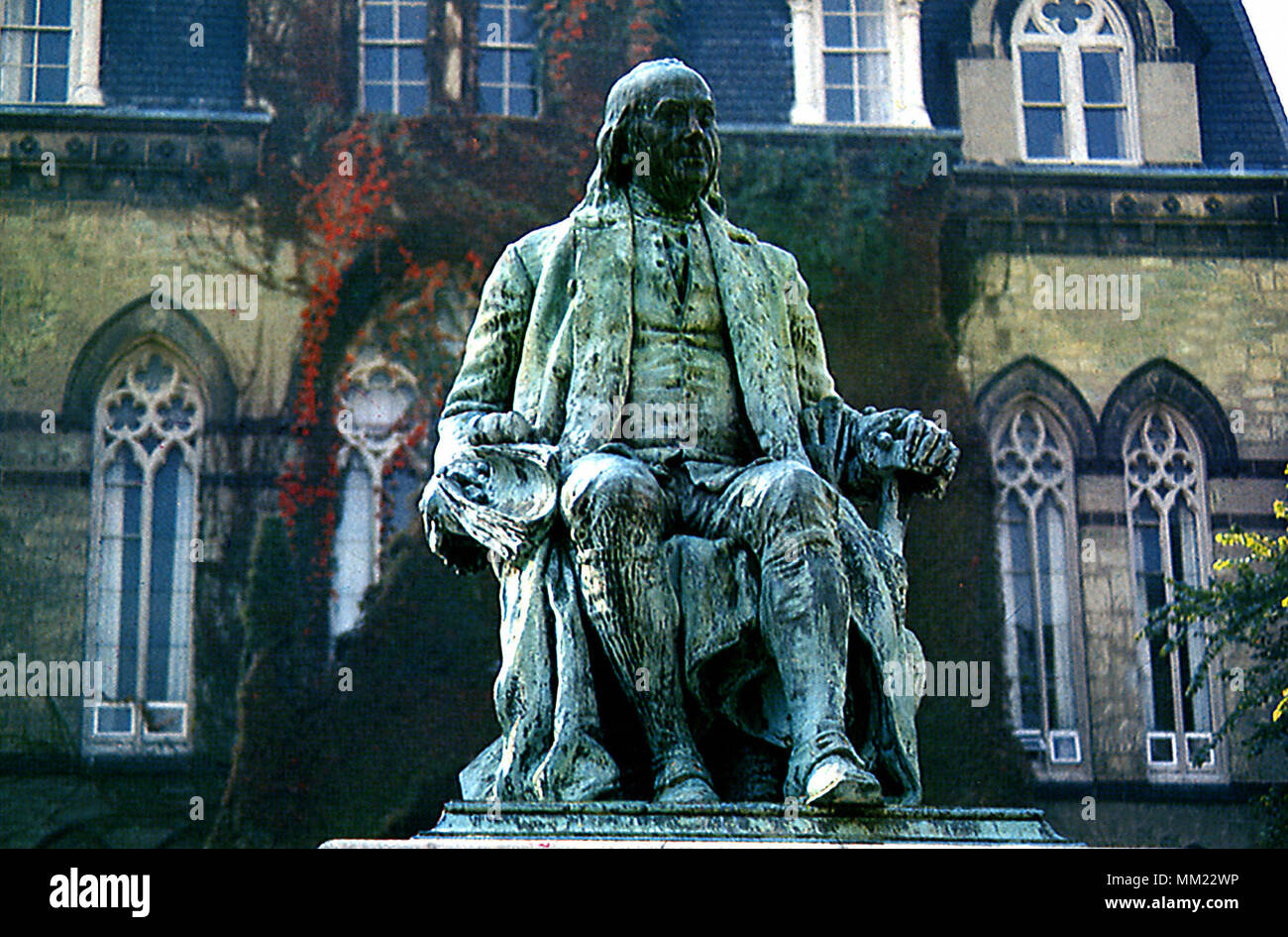 Statue of Benjamin Franklin. Philadelphia. 1970 Stock Photo