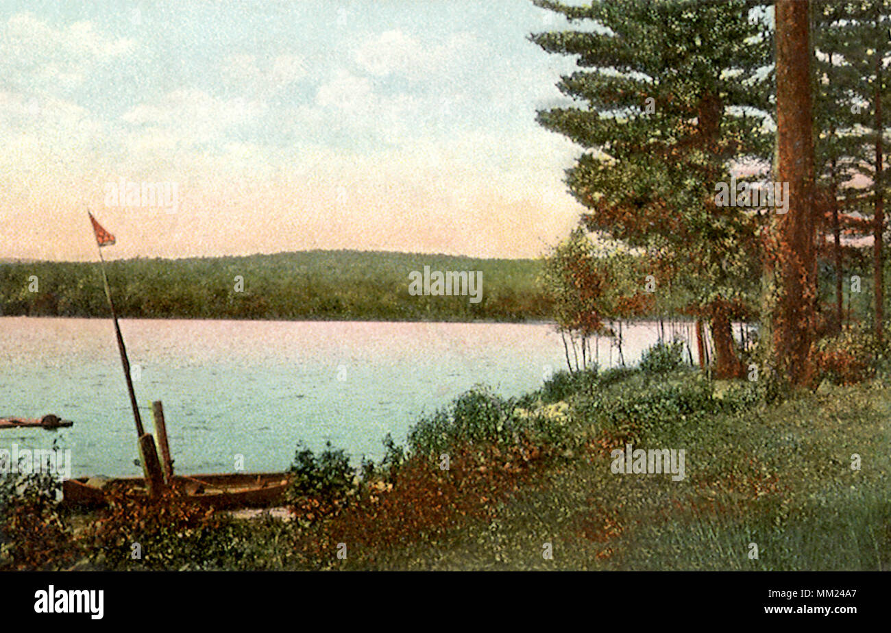 View of Long Lake. Harrison. 1907 Stock Photo