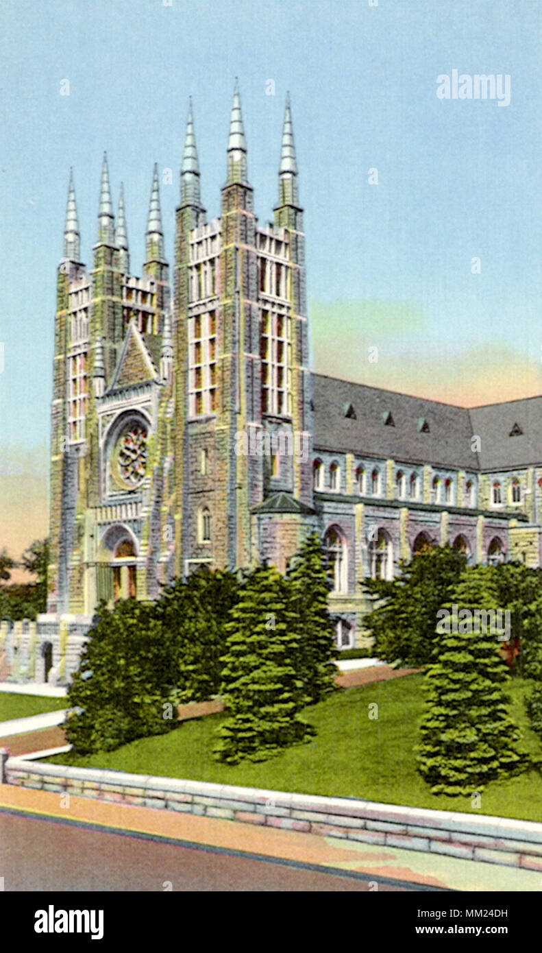 Saint Peter's & Saint Paul's Cathedral. Lewiston. 1930 Stock Photo