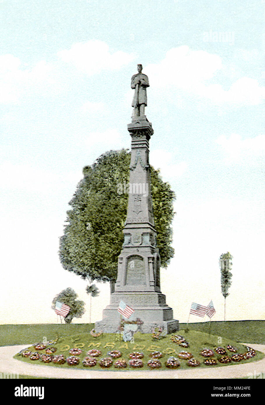 Soldiers Monument. Mechanic Falls. 1906 Stock Photo Alamy