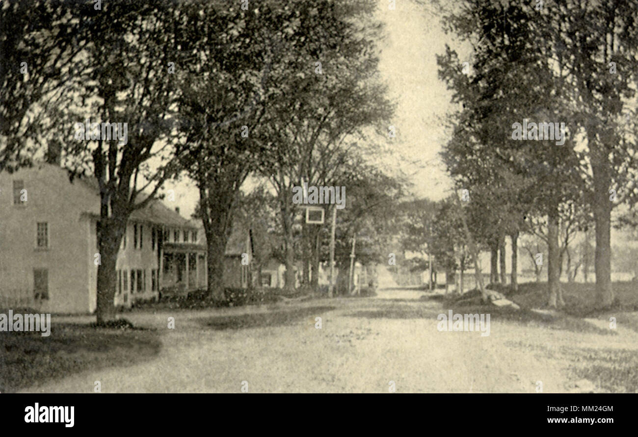 Looking East. Monroe.1905 Stock Photo