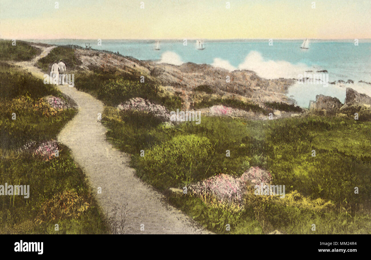 The Marginal Way. Ogunquit. 1945 Stock Photo Alamy