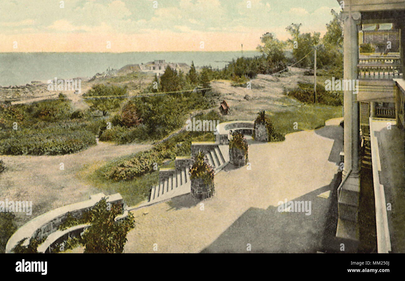 View from Cape Cottage Casino. Portland. 1910 Stock Photo