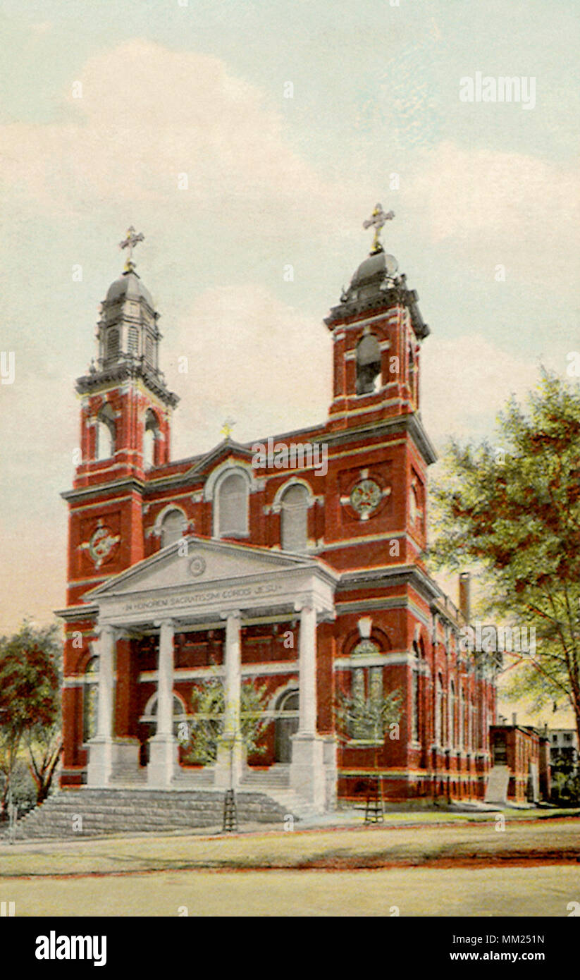 Church of the Sacred Heart. Portland. 1912 Stock Photo