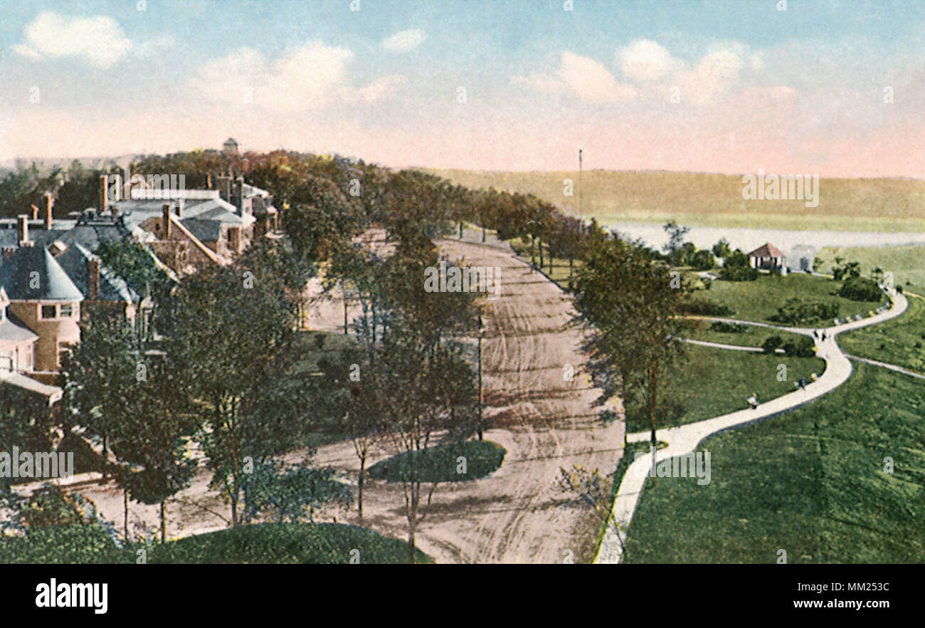 Western Promenade. Portland. 1920 Stock Photo