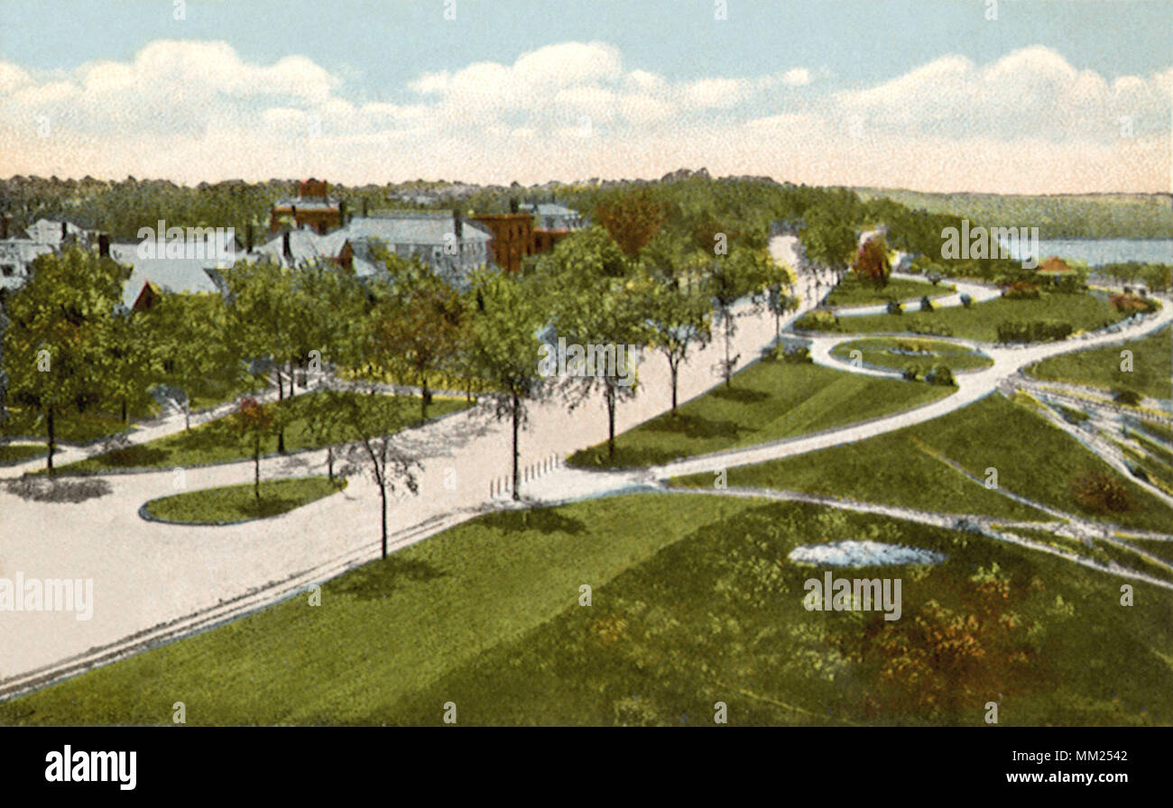 Western Promenade. Portland. 1921 Stock Photo