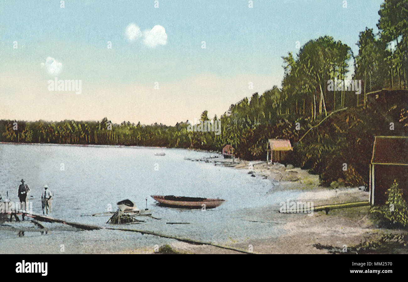 Long Point. Sebago Lake. 1917 Stock Photo