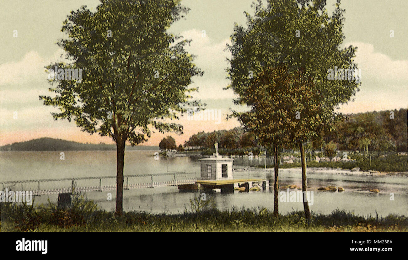 Endicott Rock near the Weirs. Center Harbor. 1906 Stock Photo Alamy