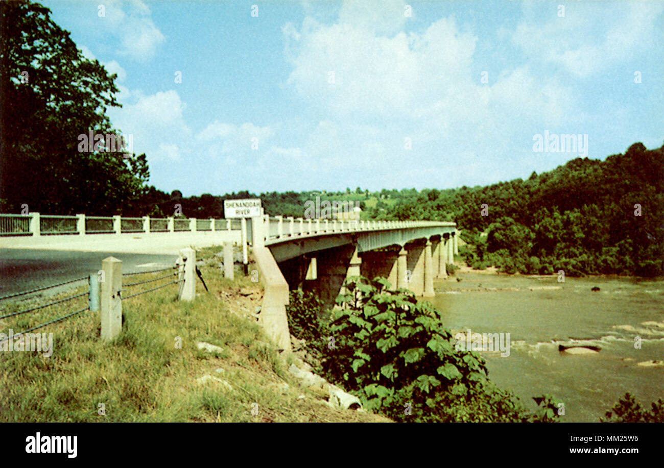 Shenandoah River Bridge. Harpers Ferry. 1970 Stock Photo