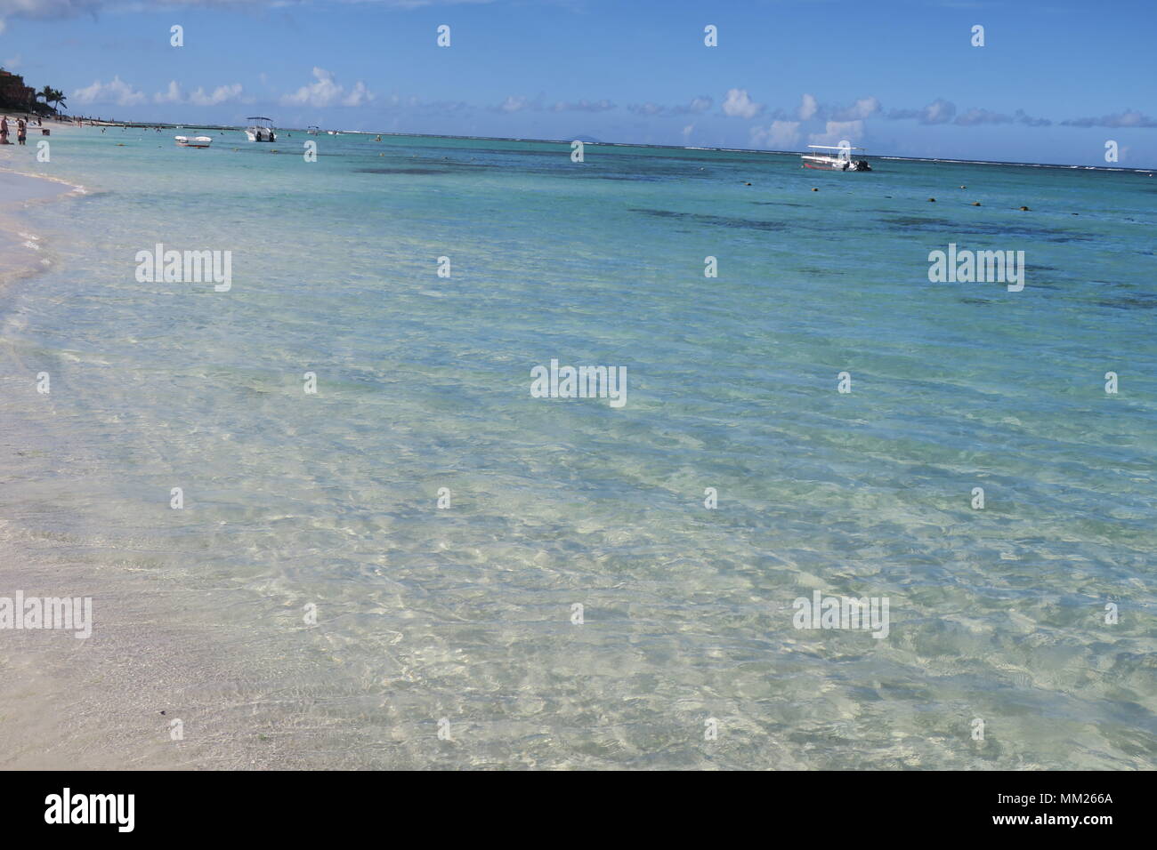 Colorful Indian ocean on a west side of Mauritius island Stock Photo ...